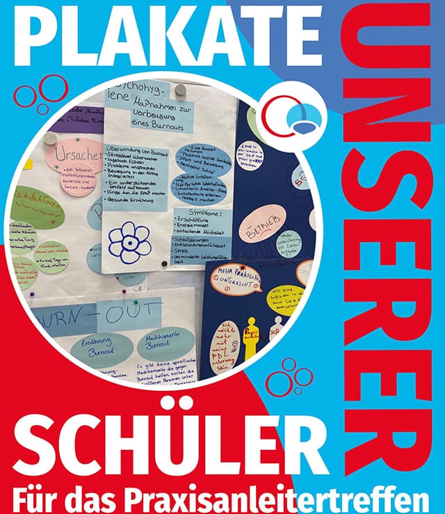 GPAlliance - Post-Motiv: Feed Back - Bild mit Plakaten der Schüler